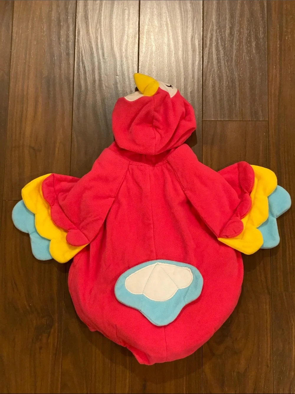 Carter’s Baby Girl Hot Pink Bubble Parrot Bird Hoodie Halloween Costume 6-9 mo